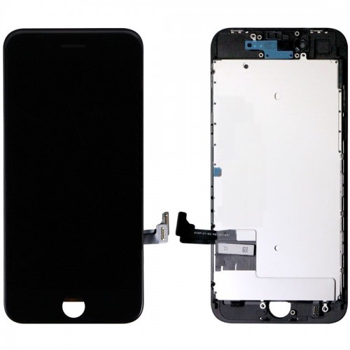 iPhone 8+ LCD Black with Metal Plate